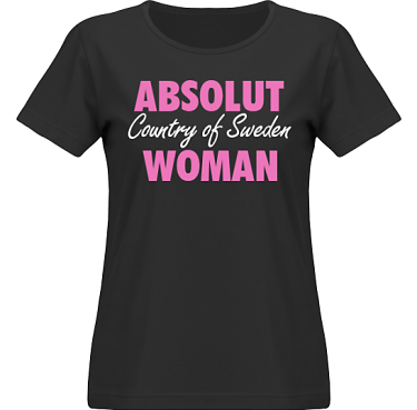 T-shirt SouthWest Dam Svart/Cerise tryck i kategori Attityd: Absolut Woman