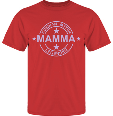 T-shirt UltraCotton Röd/Lila tryck i kategori Familj/Kärlek: Myten Legenden Mamma