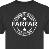 T-shirt, Hoodie i kategori Familj/Kärlek: Myten Legenden Farfar