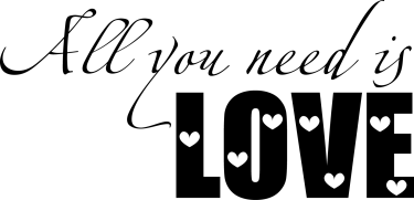 Väggdekor Svart i kategori Kärlek: All You Need