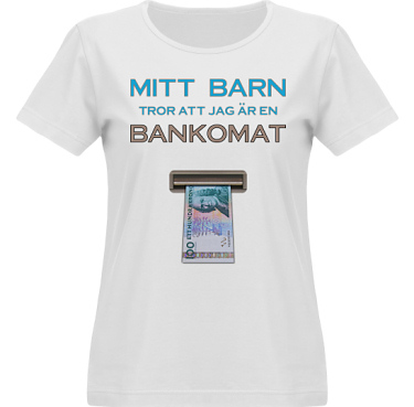 T-shirt Vapor Dam  i kategori Familj/Krlek: Bankomat