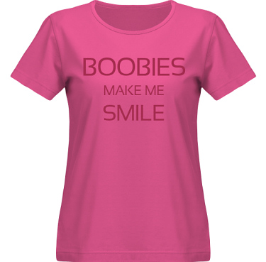 T-shirt SouthWest Dam Cerise/Vinrtt tryck i kategori Kropp: Boobies