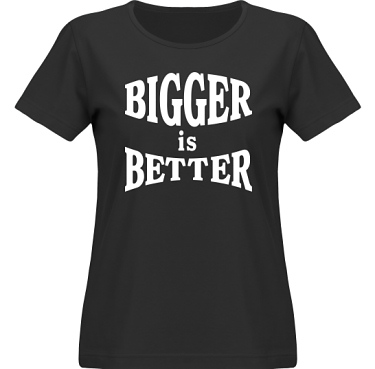 T-shirt SouthWest Dam Svart/Vitt tryck i kategori Blandat: Bigger is Better