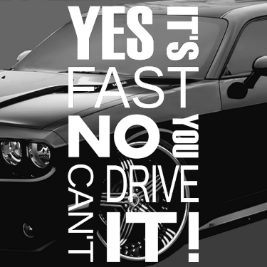Dekal Yes It's Fast i kategori Motor: Dekal Yes its fast