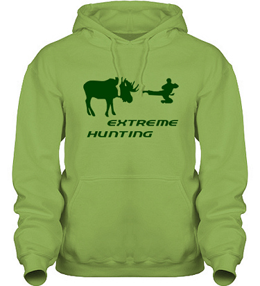 Hood HeavyBlend Kiwi/Grönt tryck i kategori Attityd: Extreme Hunting