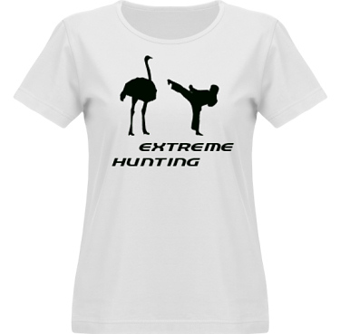 T-shirt SouthWest Dam Vit/Svart tryck i kategori Attityd: Extreme Hunting