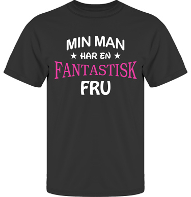 T-shirt UltraCotton Svart i kategori Familj/Kärlek: Fantastisk Fru