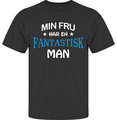 T-shirt UltraCotton Svart i kategori Familj/Kärlek: Fantastisk Man