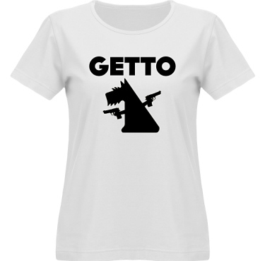 T-shirt SouthWest Dam Vit/Svart tryck i kategori Attityd: Getto