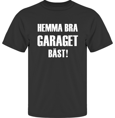 T-shirt UltraCotton Svart/Vitt tryck  i kategori Motor: Hemma bra Garaget bäst