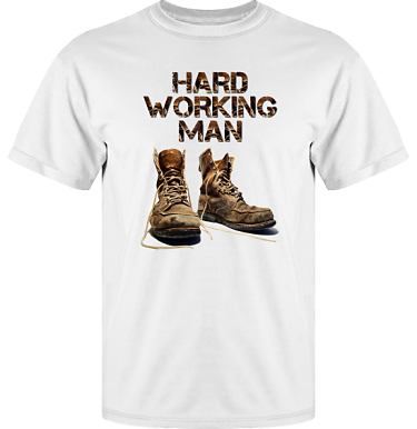 T-shirt Vapor i kategori Arbete: Hard Working Man