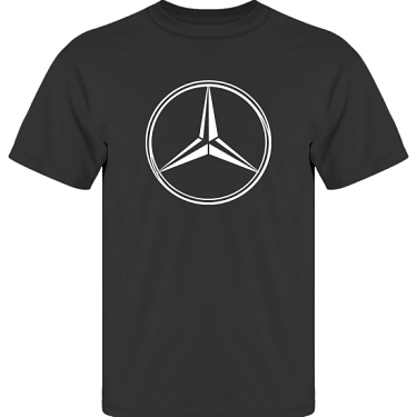 T-shirt UltraCotton Svart/Vitt tryck i kategori Motor: Mercedes