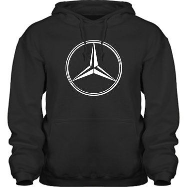 Hood HeavyBlend Svart/Vitt tryck i kategori Motor: Mercedes