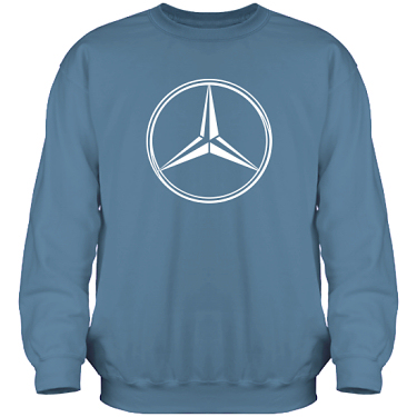 Sweatshirt HeavyBlend Indigobl/Vitt tryck i kategori Motor: Mercedes