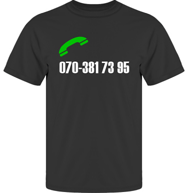 T-shirt UltraCotton Svart/Vitt tryck i kategori Blandat: Ring mig