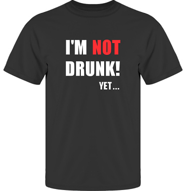 T-shirt UltraCotton Svart i kategori Alkohol: Not Drunk Yet