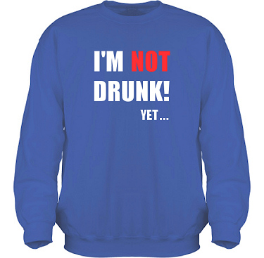 Sweatshirt HeavyBlend Royalbl i kategori Alkohol: Not Drunk Yet