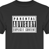 T-shirt, Hoodie i kategori Film/TV: Parental Advisory
