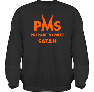 Sweatshirt HeavyBlend Svart/Orange tryck  i kategori Attityd: PMS