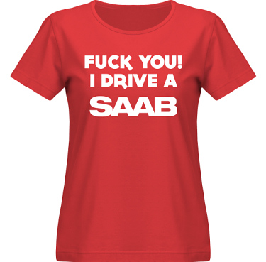 T-shirt SouthWest Dam Rd/Vitt tryck i kategori Motor: Saab F**k You