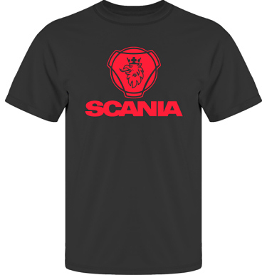T-shirt UltraCotton Svart/Rtt tryck  i kategori Motor: Scania