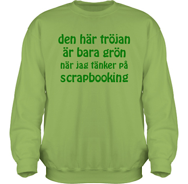 Sweatshirt HeavyBlend Kiwi/Grönt tryck  i kategori Scrapbooking: Den här tröjan