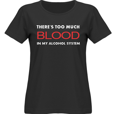T-shirt SouthWest Dam Svart i kategori Alkohol: Too much blood