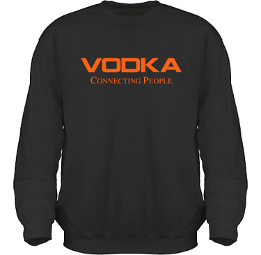 Sweatshirt HeavyBlend Svart/Orange tryck i kategori Alkohol: Connecting People