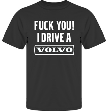T-shirt UltraCotton Svart/Vitt tryck i kategori Motor: Volvo F**k You