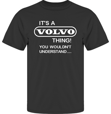 T-shirt UltraCotton Svart/Vitt tryck i kategori Motor: Volvo Its A Thing