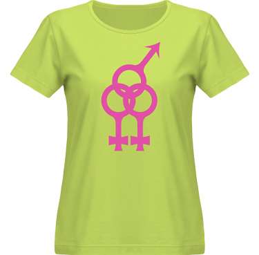 T-shirt SouthWest Dam Lime/Cerise tryck i kategori Sexxx: Woman Woman Man